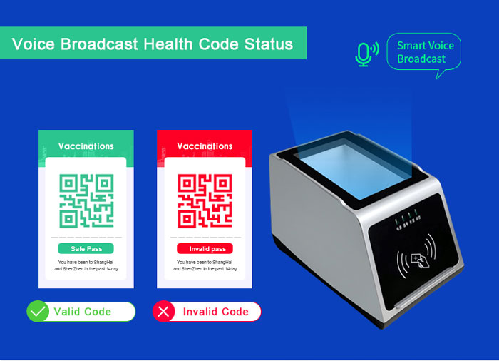 RD3100 Настольный сканер QR-кода для сертификата Eu Digital Covid